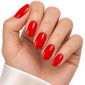 Classic Scarlet Semi-Cured Gel Nail Strips – 16 Strips | UV/LED Lamp Required