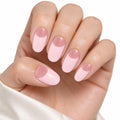 Rose Crescent Semi-Cured Gel Nail Strips – 16 Strips | UV/LED Lamp Required