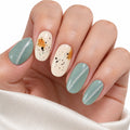 Sage Canvas Semi-Cured Gel Nail Strips – 16 Strips | UV/LED Lamp Required