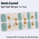 Cat Eye Magnetic Effect-Semi-cured Gel Nail Strips 16 Tips
