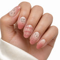 Rosy Sketch Semi-Cured Gel Nail Strips – 16 Strips | UV/LED Lamp Required