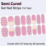 Shiny Glitter-Semi-cured Gel Nail Strips 16 Tips