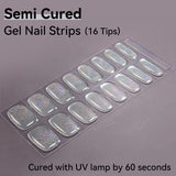 Shiny Glitter-Semi-cured Gel Nail Strips 16 Tips