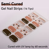 Shiny Glitter-Semi-cured Gel Nail Strips 16 Tips
