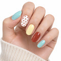 Retro Sorbet Semi-Cured Gel Nail Strips – 16 Strips | UV/LED Lamp Required