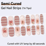 Christmas Design-Semi-cured Gel Nail Strips 16 Tips