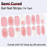 Christmas Design-Semi-cured Gel Nail Strips 16 Tips