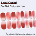 Gradient Effect-Semi-cured Gel Nail Strips 16 Tips