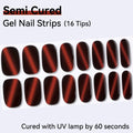 Cat Eye Magnetic Effect-Semi-cured Gel Nail Strips 16 Tips