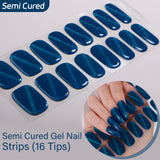 Cat Eye Magnetic Effect-Semi-cured Gel Nail Strips 16 Tips  | Requires UV Lamp