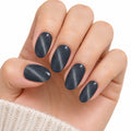 Graphite Glow Semi-Cured Gel Nail Strips – 16 Strips | UV/LED Lamp Required