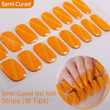 Cat Eye Magnetic Effect-Semi-cured Gel Nail Strips 16 Tips  | Requires UV Lamp