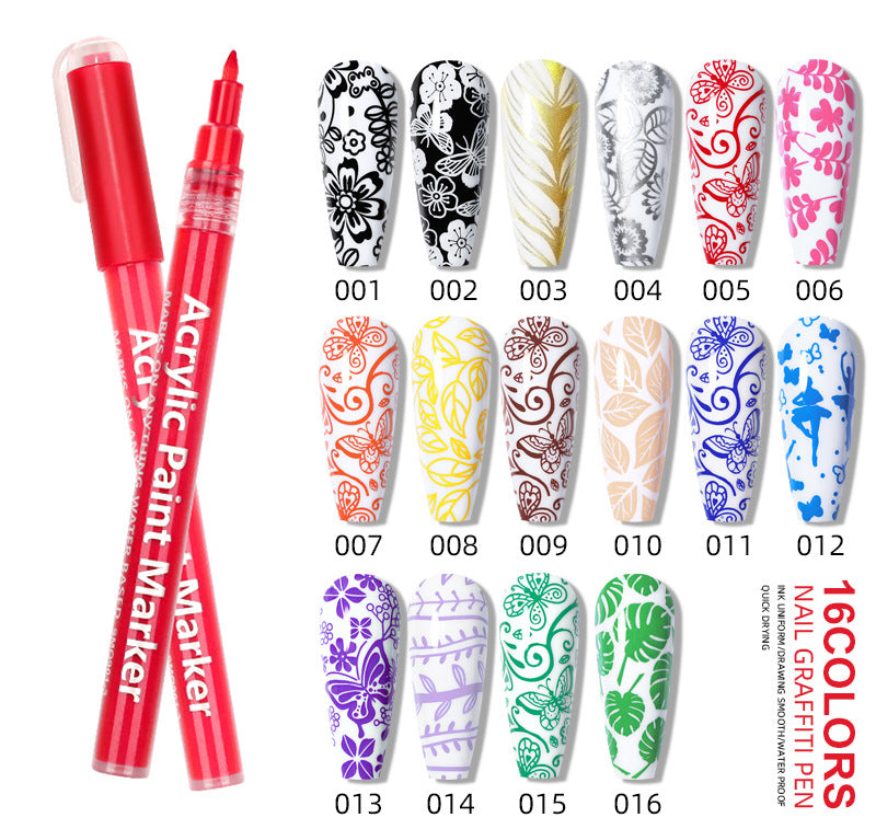 Nail Art Drawing Pen Graffiti Nail Acrylic Pen