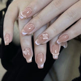 Premium Press-on Nails | Luxury Salon-Quality Reusable Nails - French Manicure, Cat Eye, & 3D Art Designs