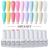 Arte Clavo 10pcs HEMA TPO FREE Gel Nail Polish (10B-ZH17~ZH30)