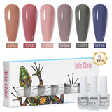 8ml Gel Nail Polish Box Set-6 Bottles Color Gel(ZH50~~ZH76)