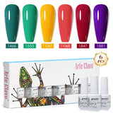 8ml Gel Nail Polish Box Set-6 Bottles Color Gel(ZH50~~ZH76)