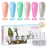8ml Gel Nail Polish Box Set-6 Bottles Color Gel(ZH50~~ZH76)