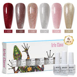 8ml Gel Nail Polish Box Set-6 Bottles Color Gel(ZH50~~ZH76)