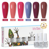 8ml Gel Nail Polish Box Set-6 Bottles Color Gel(ZH50~~ZH76)