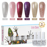 8ml Gel Nail Polish Box Set-6 Bottles Color Gel(ZH50~~ZH76)