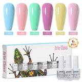 8ml Gel Nail Polish Box Set-6 Bottles Color Gel(ZH50~~ZH76)