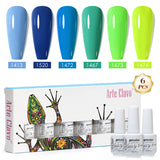 8ml Gel Nail Polish Box Set-6 Bottles Color Gel(ZH50~~ZH76)