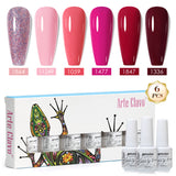 8ml Gel Nail Polish Box Set-6 Bottles Color Gel(ZH50~~ZH76)
