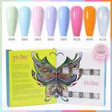8ml Gel Nail Polish Box Set-8 Bottles Color Gel (ZH48~~ZH67)