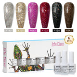 8ml Gel Nail Polish Box Set-6 Bottles Color Gel(ZH50~~ZH76)