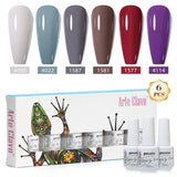 8ml Gel Nail Polish Box Set-6 Bottles Color Gel(ZH50~~ZH76)