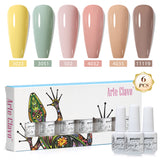 8ml Gel Nail Polish Box Set-6 Bottles Color Gel(ZH50~~ZH76)