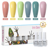 8ml Gel Nail Polish Box Set-6 Bottles Color Gel(ZH50~~ZH76)