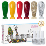8ml Gel Nail Polish Box Set-6 Bottles Color Gel(ZH50~~ZH76)