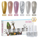 8ml Gel Nail Polish Box Set-6 Bottles Color Gel(ZH50~~ZH76)