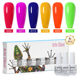 8ml Gel Nail Polish Box Set-6 Bottles Color Gel(ZH50~~ZH76)