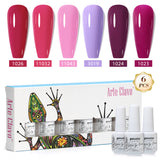 8ml Gel Nail Polish Box Set-6 Bottles Color Gel(ZH50~~ZH76)