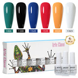 8ml Gel Nail Polish Box Set-6 Bottles Color Gel(ZH50~~ZH76)