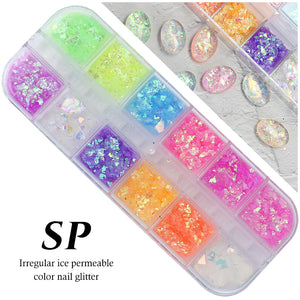 Arte Clavo 12pcs in 1 Nail Glitter