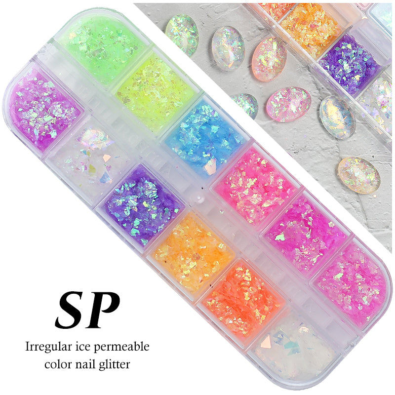 Arte Clavo 12pcs in 1 Nail Glitter