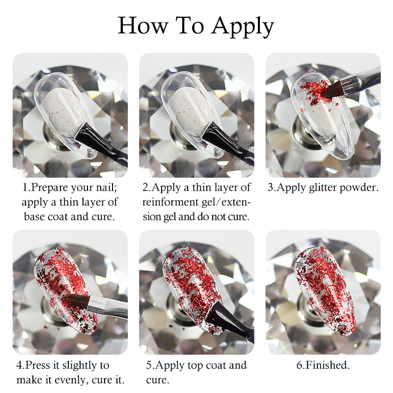 NAILCO Nail Glitter Gold Foils Irregular Aluminum Snowflakes Maple Leaves Thin Paillette Butterfly Nail Art Chrome Pigment DIY Decoration