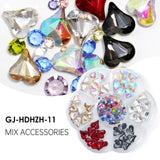 3D Candy Flower Pearl Cute Bear Butterfly Lollipop Nail Decorations