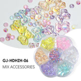3D Candy Flower Pearl Cute Bear Butterfly Lollipop Nail Decorations