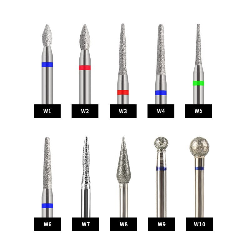 Grinding Bits Best Diamond Burrs Shank Carving Polishing UV Nails Art Tool
