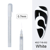 Manicure Drawing Graffiti Painting Pen Black Gold Color Nail Art Tool