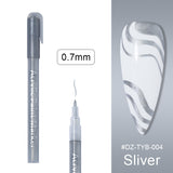 Manicure Drawing Graffiti Painting Pen Black Gold Color Nail Art Tool