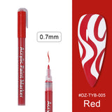 Manicure Drawing Graffiti Painting Pen Black Gold Color Nail Art Tool