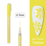 Manicure Drawing Graffiti Painting Pen Black Gold Color Nail Art Tool