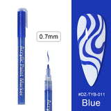 Manicure Drawing Graffiti Painting Pen Black Gold Color Nail Art Tool