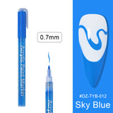 Manicure Drawing Graffiti Painting Pen Black Gold Color Nail Art Tool